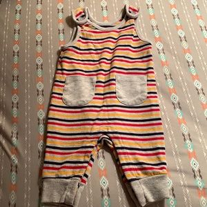 Striped Overalls